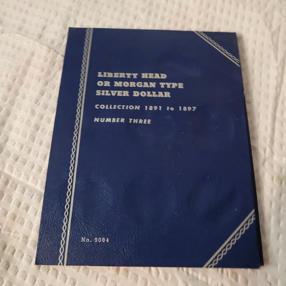 Whitman Morgan Silver Dollar Coin Folder 1891-1897 Number Three No. 9084 Vintage